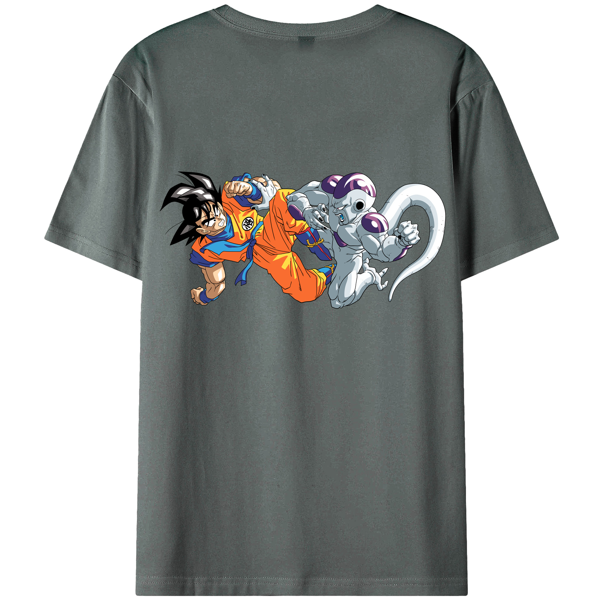 （画像用） ドラゴンボール 孫悟空（そん ごくう）Son Goku カカロット DRAGON BALL Kakarotto 綿100％ メンズ半袖Tシャツ（バックプリント） 通気性